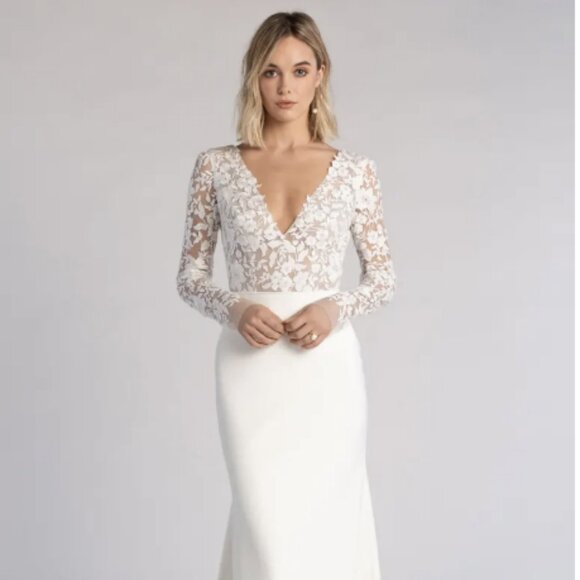 Jenny Yoo Julian Gown - Altered for Removable Sleeves - Picture 1 of 8